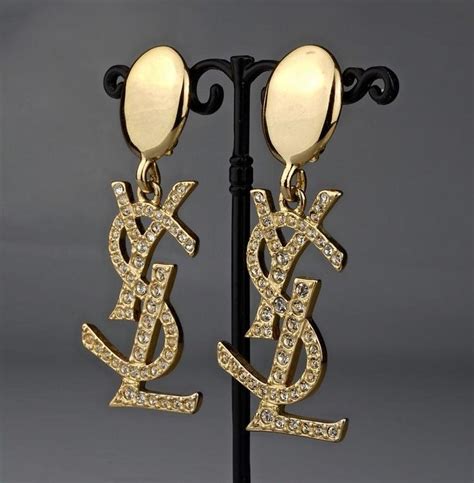 ysl earrings au|ysl rhinestone earrings.